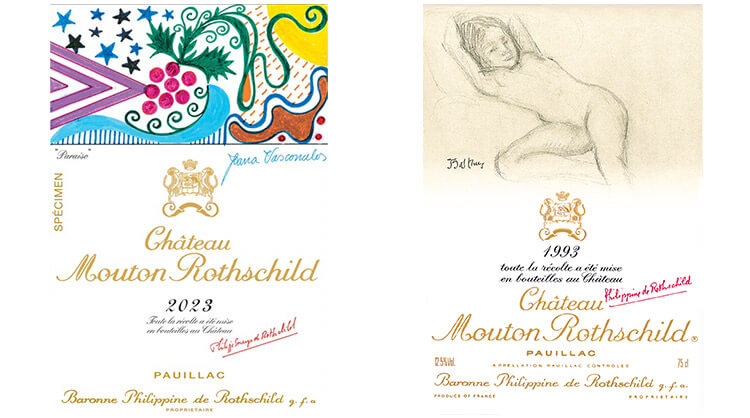 סיפור תוויות היין של שאטו מוטון רוטשילד // Image courtesy of Château Mouton Rothschild