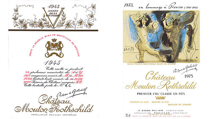 סיפור תוויות היין של שאטו מוטון רוטשילד // Image courtesy of Château Mouton Rothschild