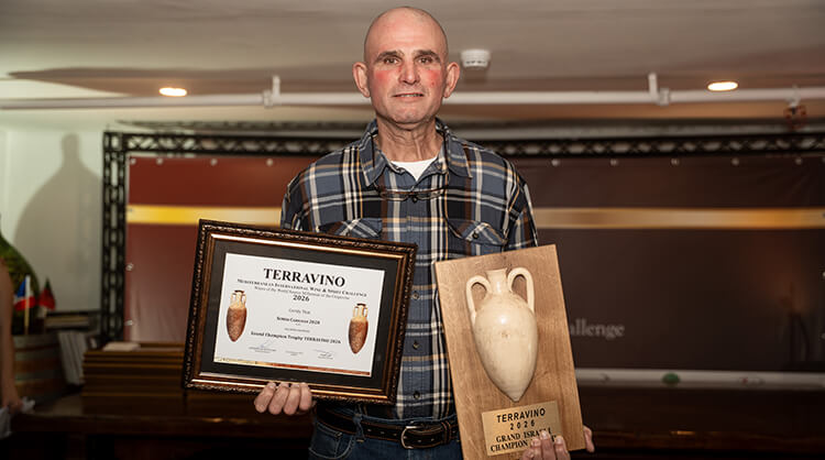 יקב סומק בטקס חוקת הפרסים בתחרות TERRAVINO 2026 // צילום: תומר חרובי