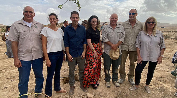 השקת כרם היין העתיק בעבדת. קרדיט דבורין תקשורת