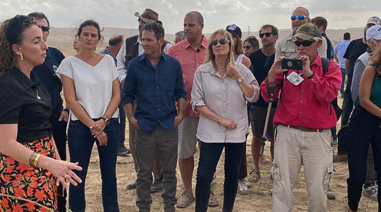 השקת כרם היין העתיק בעבדת. קרדיט דבורין תקשורת